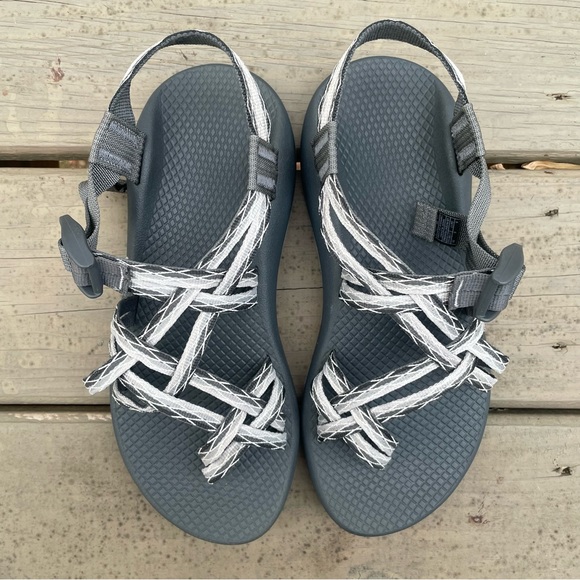 Chaco ZX2 gray Classic sandals size 8 - Picture 7 of 16